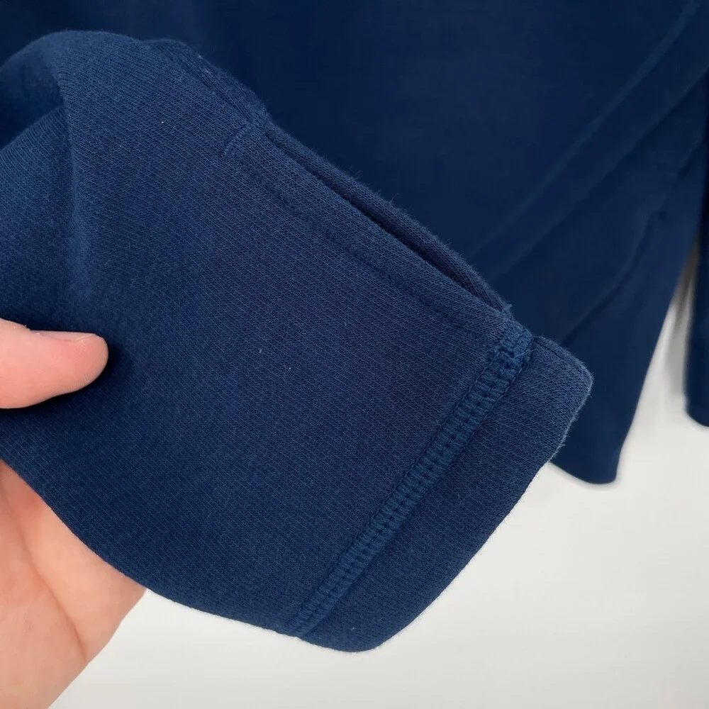 ATHLETA Cozy Karma Asymmetrical Blue Pullover Sweater Jacket Size S - Picture 9 of 12